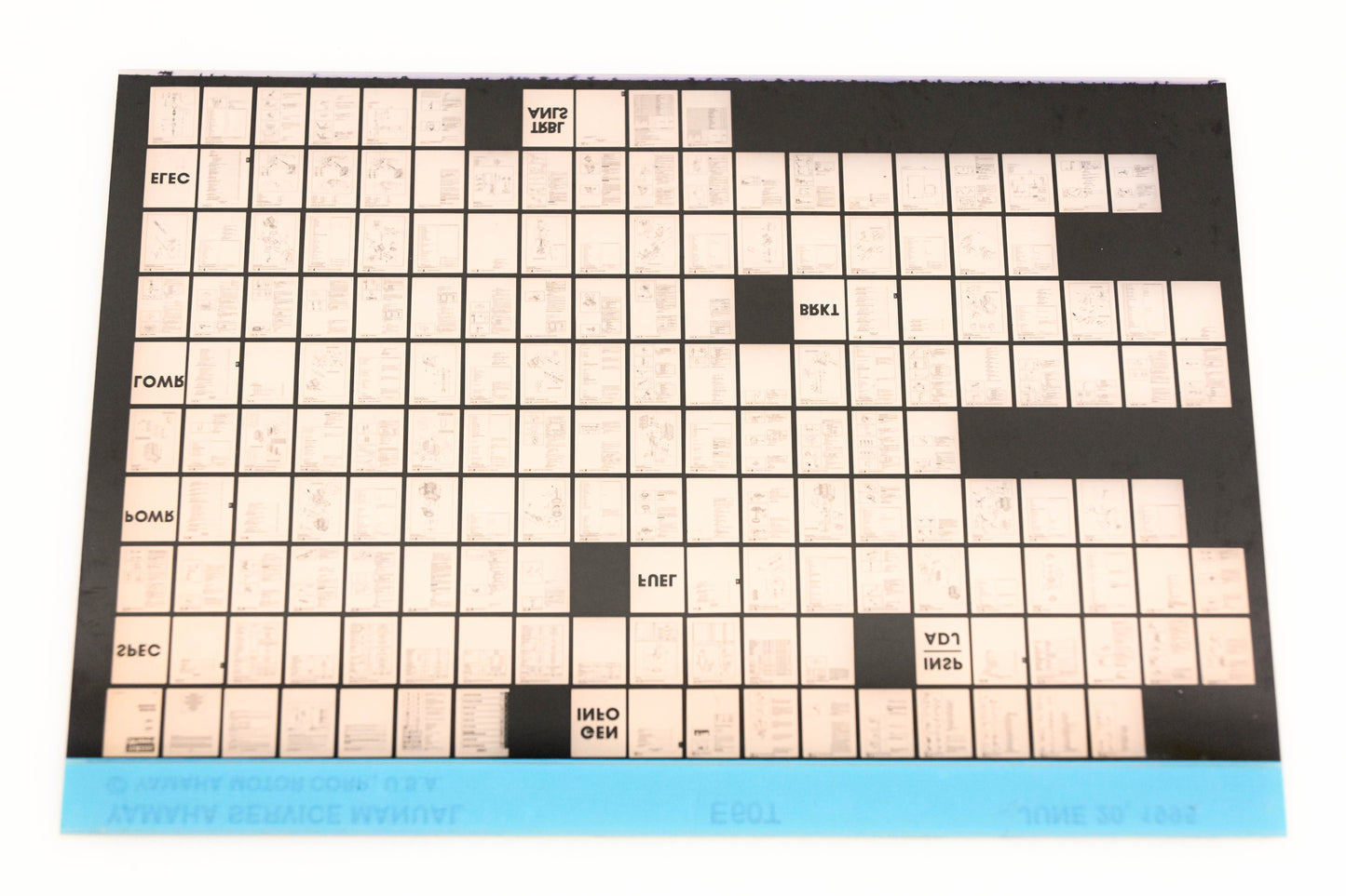 OEM Yamaha XM006-78 1995 E60T Service Manual Microfiche