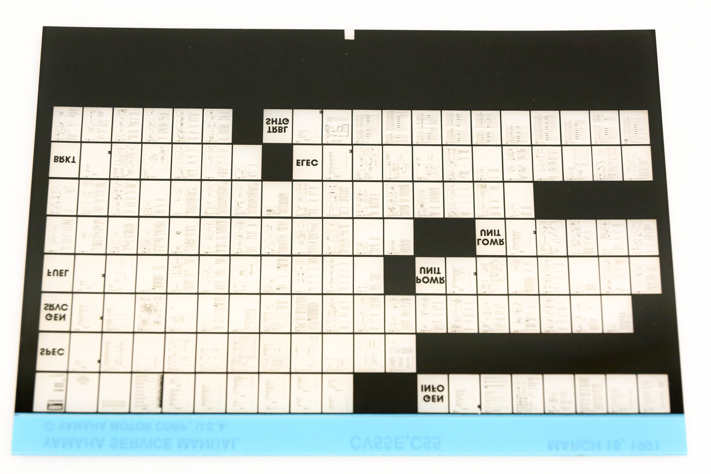 OEM Yamaha XM006-79 1991 CV55E, C55 Service Manual Microfiche