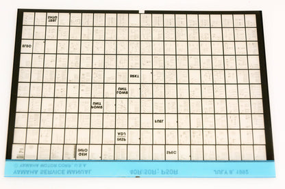 OEM Yamaha XM006-80 1992 40R/50R, P50R Service Manual Microfiche