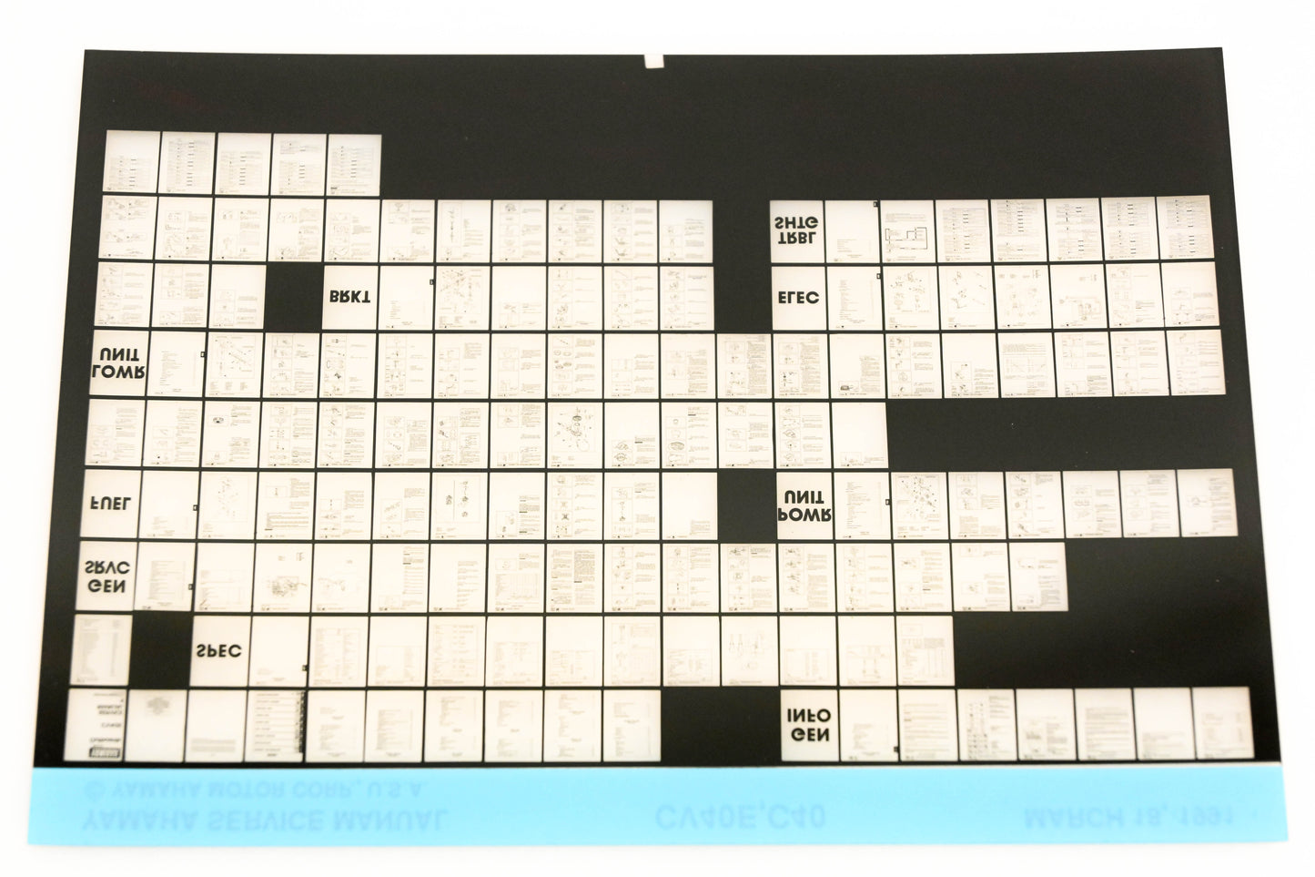 OEM Yamaha XM006-83 1991 CV40E, C40 Service Manual Microfiche
