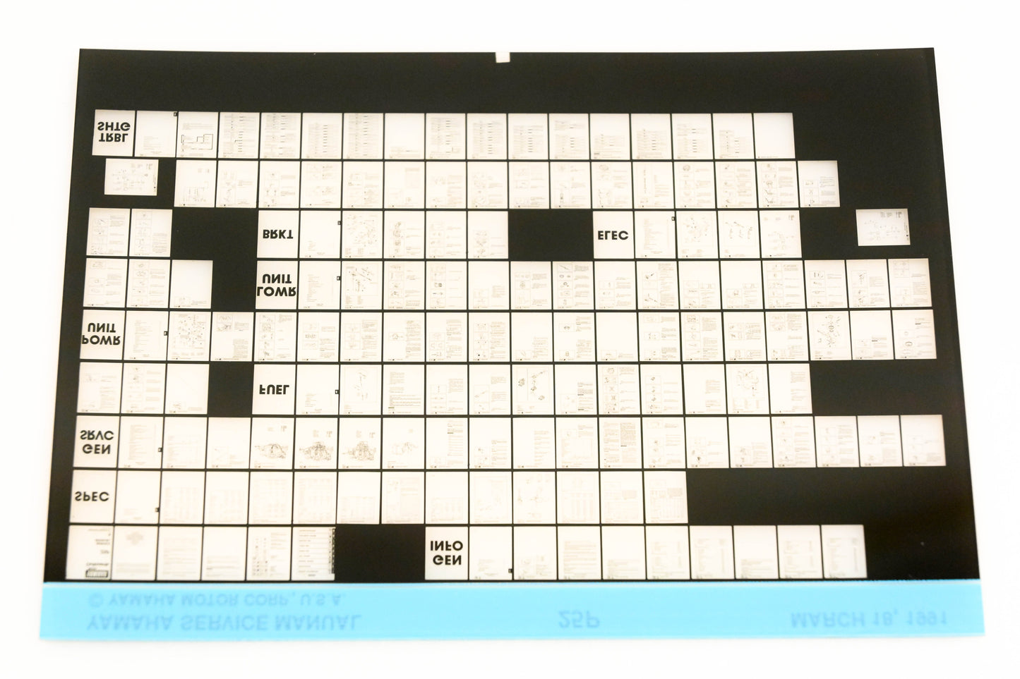 OEM Yamaha XM006-84 1991 25P Service Manual Microfiche