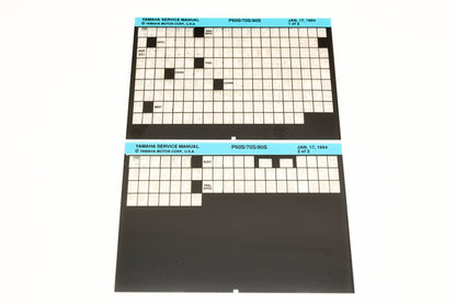 OEM Yamaha XM006-86 1994 P60S/70S/90S Service Manual Microfiche Lot