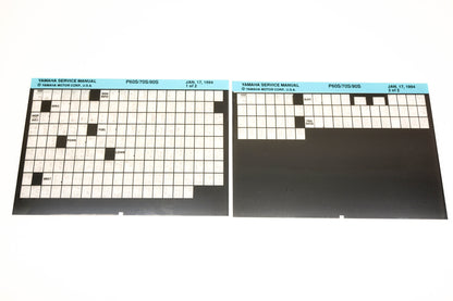 OEM Yamaha XM006-86 1994 P60S/70S/90S Service Manual Microfiche Lot