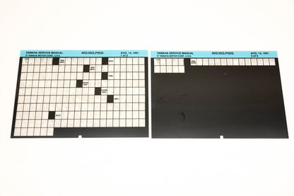 OEM Yamaha XM006-87 1991 40Q/50Q/P50Q Service Manual Microfiche Lot