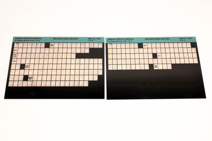 OEM Yamaha XM006-89 1997 40U/50U, P50U, 40V/50V Service Manual Microfiche Lot