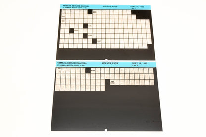 OEM Yamaha XM006-90 1993 40S/50S, P50S Service Manual Microfiche Lot