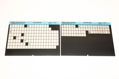 OEM Yamaha XM006-90 1993 40S/50S, P50S Service Manual Microfiche Lot