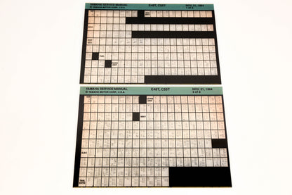 OEM Yamaha XM006-91 1994 E48T, C55T Service Manual Microfiche Lot