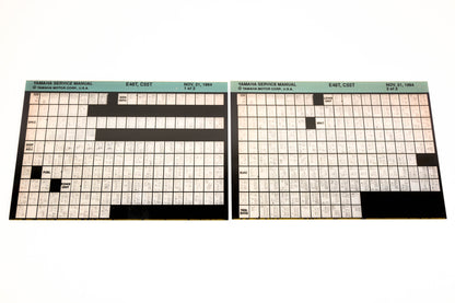 OEM Yamaha XM006-91 1994 E48T, C55T Service Manual Microfiche Lot