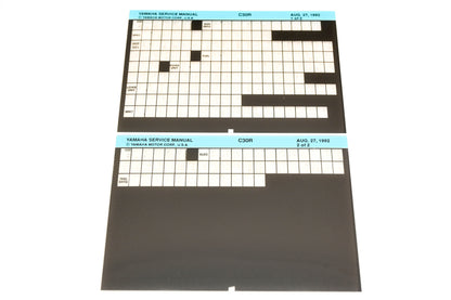 OEM Yamaha XM006-92 1992 C30R Service Manual Microfiche Lot
