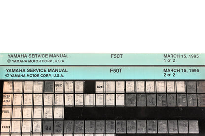 OEM Yamaha XM007-15 1995 F50T Service Manual Microfiche Lot