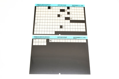 OEM Yamaha XM007-18 1990 40P/50P, P50P Service Manual Microfiche Lot