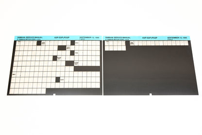 OEM Yamaha XM007-18 1990 40P/50P, P50P Service Manual Microfiche Lot