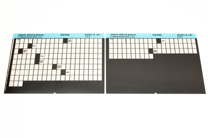 OEM Yamaha XM007-19 1991 40D/50D Service Manual Microfiche Lot