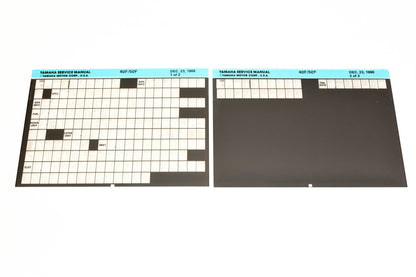 OEM Yamaha XM007-20 1988 40F/50F Service Manual Microfiche Lot