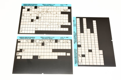 OEM Yamaha XM007-21 1987 40N,K,J,H/50N,K,J,H/Pro 50-H Supplement Manual Microfiche Lot