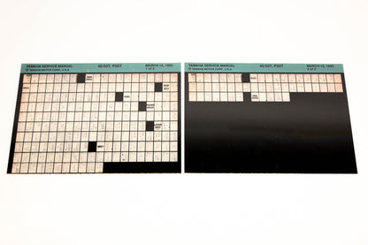 OEM Yamaha XM007-22 1995 40/50T, P50T Service Manual Microfiche Lot