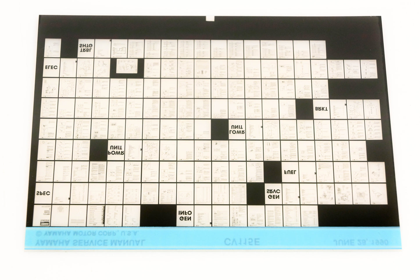 OEM Yamaha XM007-23 1990 CV115E Service Manual Microfiche