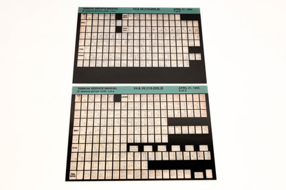 OEM Yamaha XM007-27 1995 V4 & V6(115-225L)S Service Manual Microfiche Lot