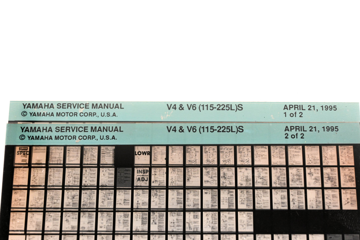 OEM Yamaha XM007-27 1995 V4 & V6(115-225L)S Service Manual Microfiche Lot