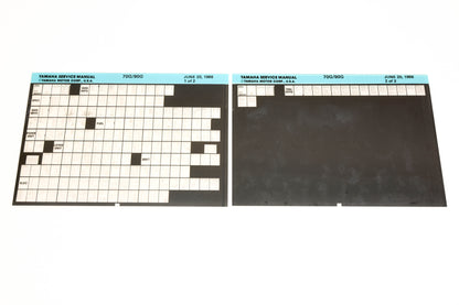 OEM Yamaha XM007-29 1988 70G/90G Service Manual Microfiche Lot