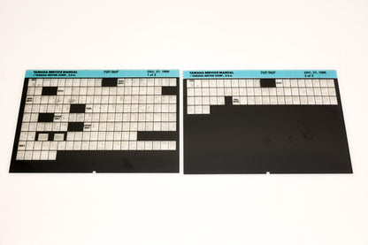 OEM Yamaha XM007-30 1988 70F/90F Service Manual Microfiche Lot