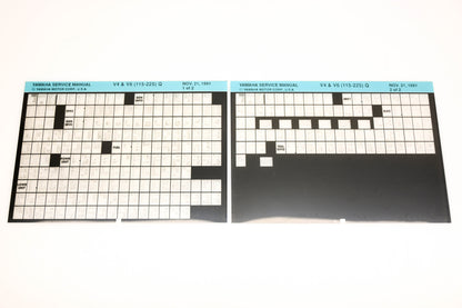 OEM Yamaha XM007-31 1991 V4 & V6(115-225)Q Service Manual Microfiche Lot