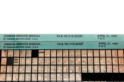 OEM Yamaha XM007-32 1995 V4 & V6(115-225)R Service Manual Microfiche Lot