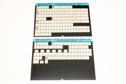 OEM Yamaha XM007-34 115P/130P,L130P/150P,L150P,PRO-V150P/175P/200P,L200P,PRO-V200P/225P Microfiche Lot