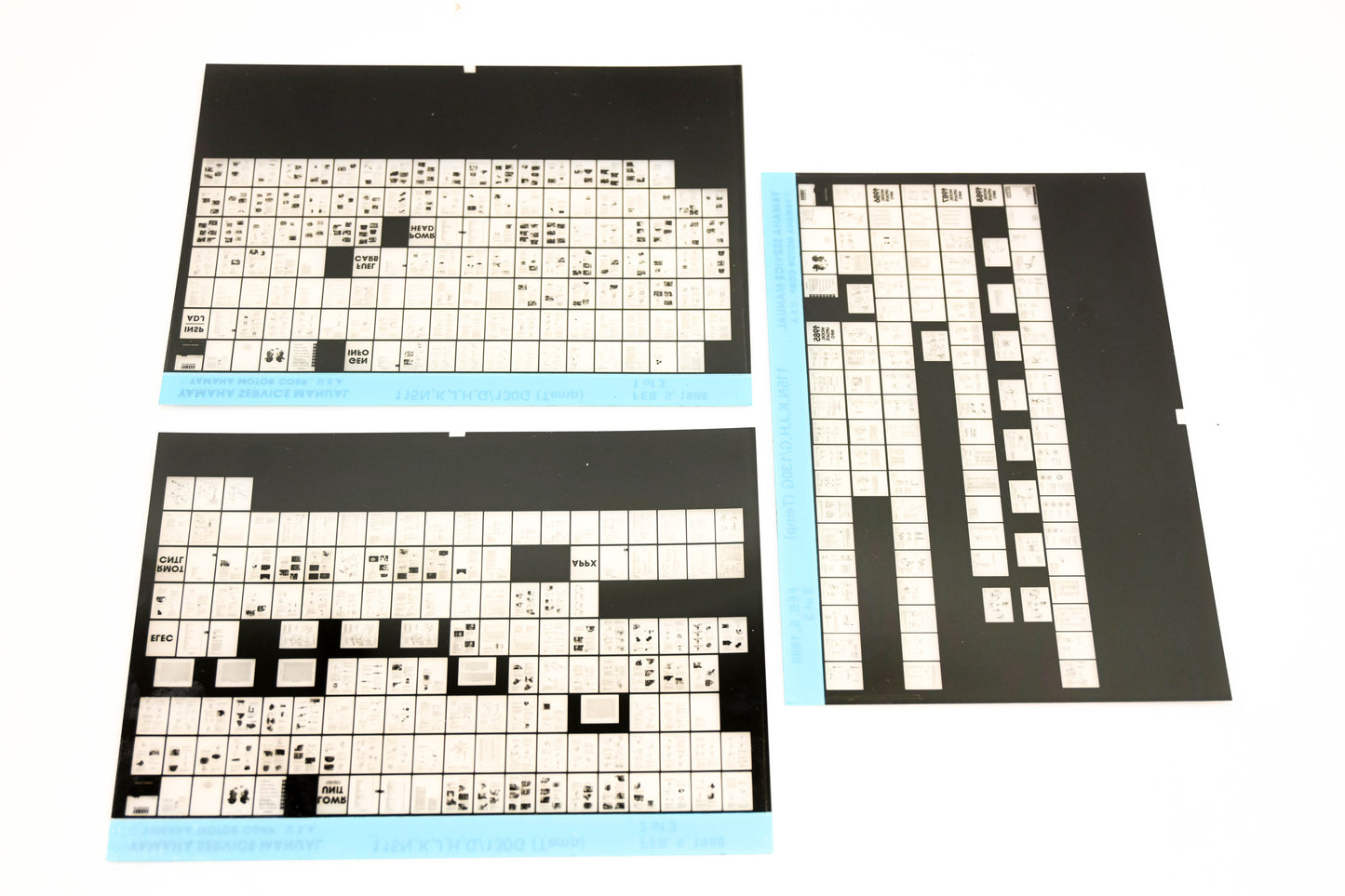 OEM Yamaha XM007-36 115N,K,J,H,G/130G Temp Service Manual Microfiche Lot