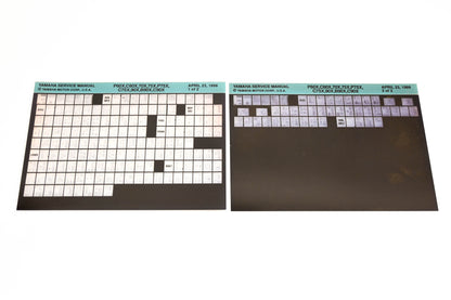 OEM Yamaha XM007-37 P60X,C60X,70X,75X,P75X,C75X,90X,B90X,C90X Manual Microfiche Lot