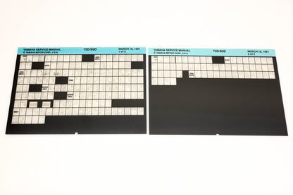 OEM Yamaha XM007-38 1991 70D/90D Service Manual Microfiche Lot