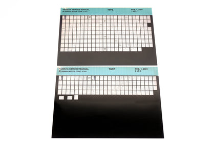 OEM Yamaha XM007-39 2001 T8PZ Service Manual Microfiche Lot