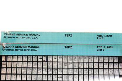 OEM Yamaha XM007-39 2001 T8PZ Service Manual Microfiche Lot