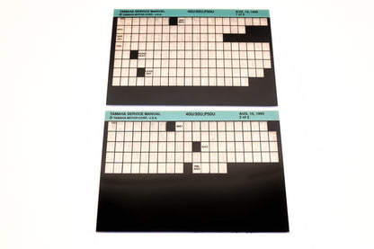 OEM Yamaha XM007-41 1995 40U/50U,P50U Service Manual Microfiche Lot