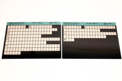 OEM Yamaha XM007-44 1995 V6(150-225L)U Service Manual Microfiche Lot