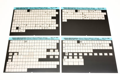OEM Yamaha XM007-46 150H,G,F/175H,G,F/200H, V6 Excel/Pro-V150H, L150H/L200H Microfiche Lot