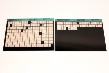 OEM Yamaha XM007-47 1995 S225U, L225U, S250U, L250U Manual Microfiche Lot