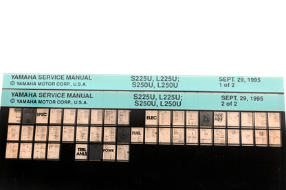 OEM Yamaha XM007-47 1995 S225U, L225U, S250U, L250U Manual Microfiche Lot