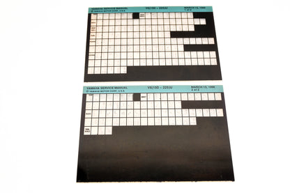 OEM Yamaha XM007-48 1996 V6(150-225)U Service Manual Microfiche Lot