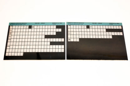 OEM Yamaha XM007-48 1996 V6(150-225)U Service Manual Microfiche Lot