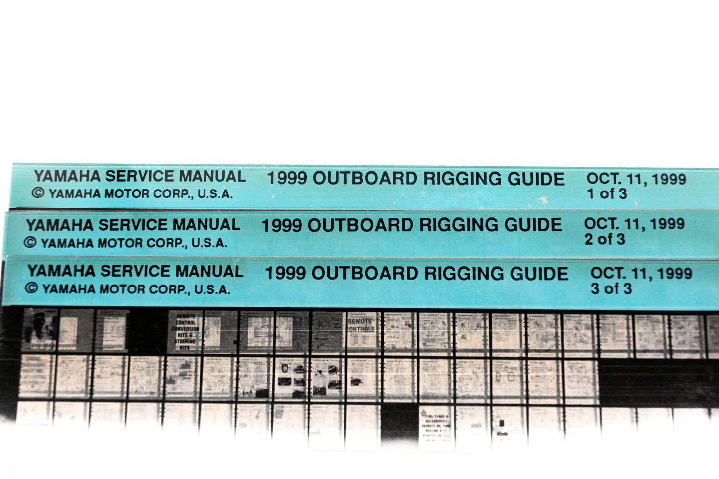 OEM Yamaha XM007-49 1999 Outboard Rigging Date Microfiche Lot