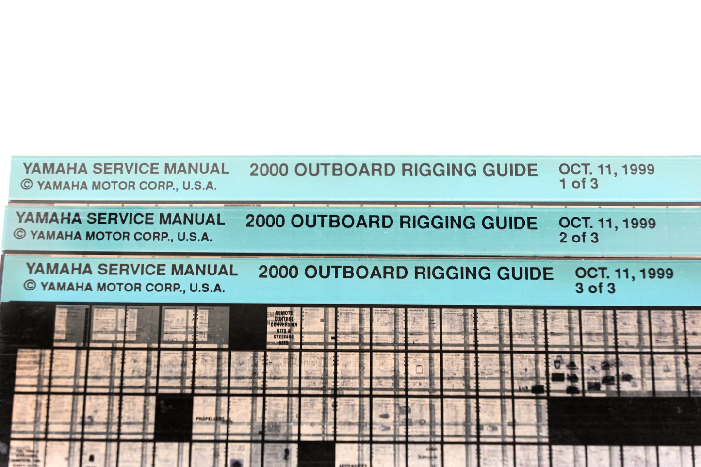 OEM Yamaha XM007-50 2000 Outboard Rigging Date Microfiche Lot