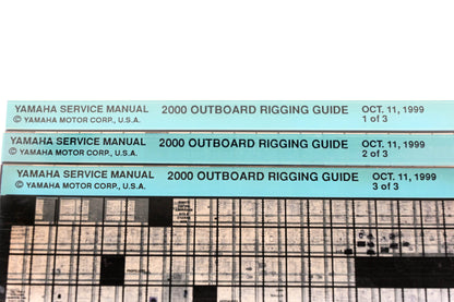 OEM Yamaha XM007-50 2000 Outboard Rigging Date Microfiche Lot