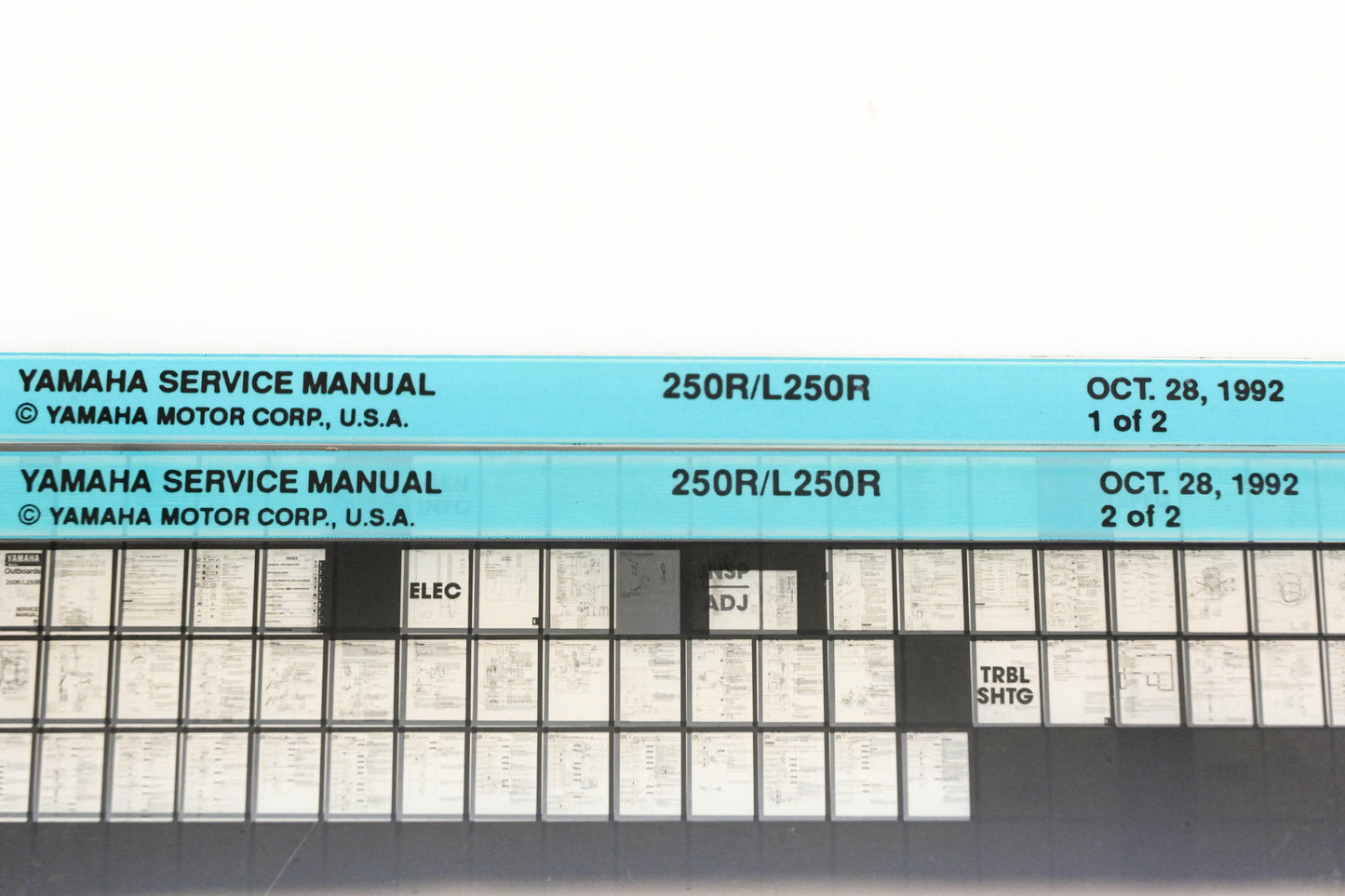 OEM Yamaha XM007-51 1992 250R/L250R Service Manual Microfiche Lot