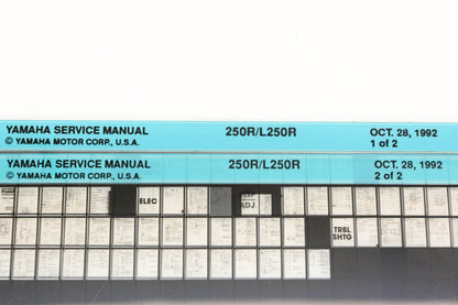 OEM Yamaha XM007-51 1992 250R/L250R Service Manual Microfiche Lot