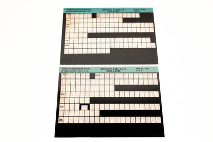 OEM Yamaha XM007-52 1995 225(X/U)T, L225(X/U)T, 250T, L250T Manual Microfiche Lot