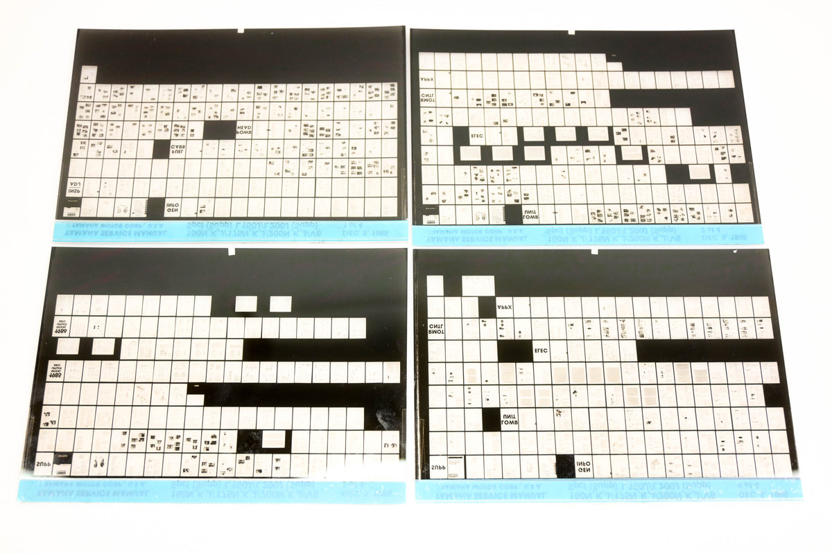 OEM Yamaha XM007-53 150N/175N/200N/V6 Special Supplemental, L150J/L200J Supplemental Microfiche Lot