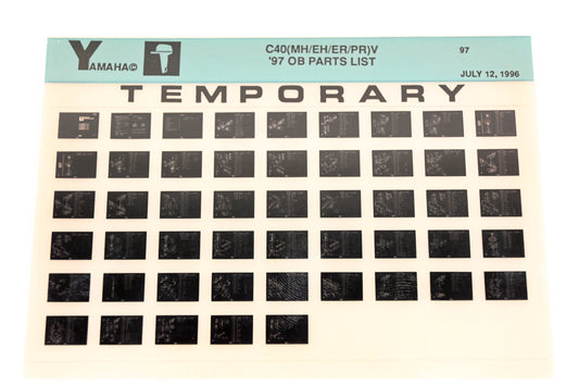 OEM Yamaha XM007-56 1997 C40(MH/EH/ER/PR)V Temp Outboard Manual Microfiche