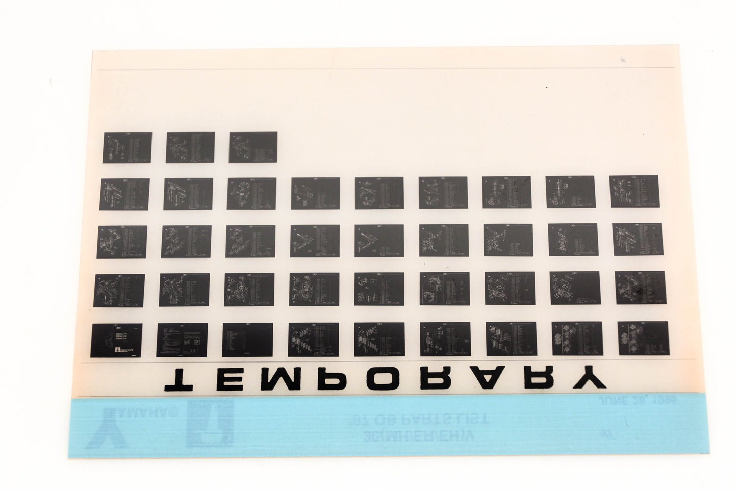 OEM Yamaha XM007-76 1997 30(MH/ER/EH)V Outboard Temp Parts List Microfiche